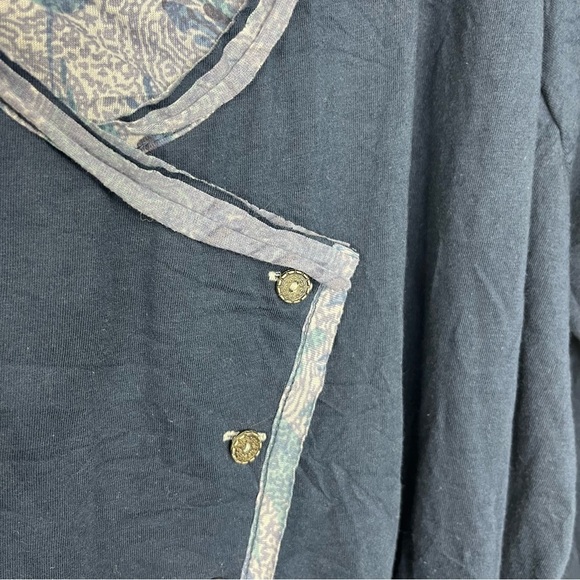 Joe Browns Plus 24 Lagenlook Boho V-neck Asymmetric Artsy Tunic Top Blouse Y12 - Picture 4 of 9